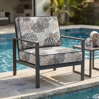 Outdoor Flower Print Fabric Patio Textile