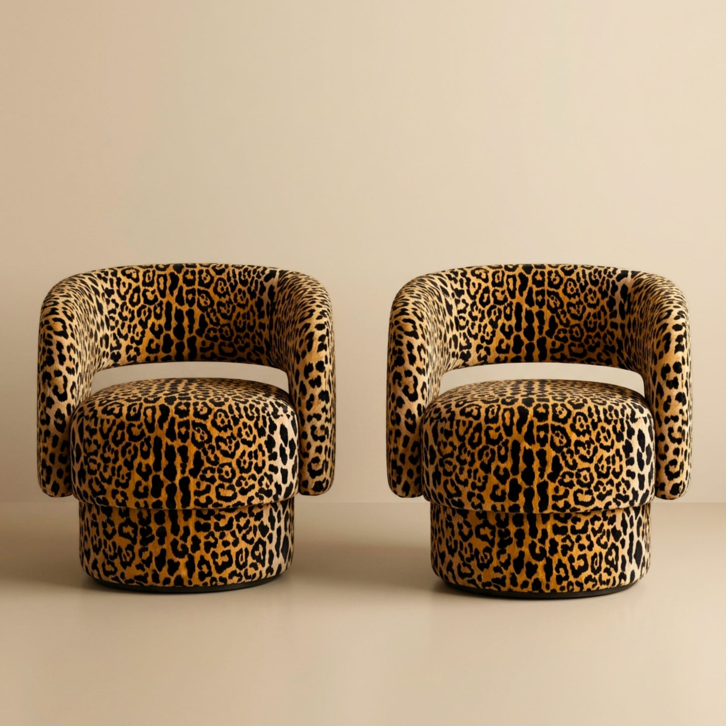 Leopard Print Velvet Upholstery Fabric