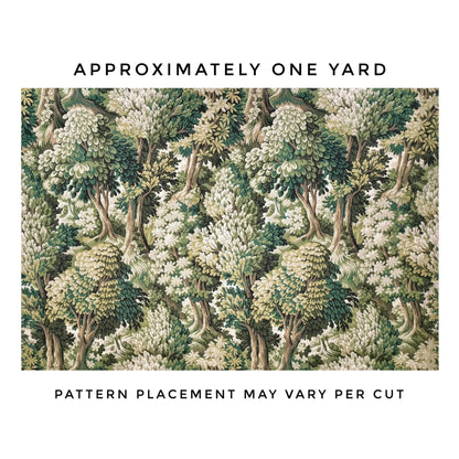 Green Pattern Upholstery Fabric by Yard