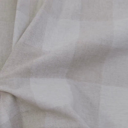 Beige Buffalo Plaid Fabric by the Yard Cotton Check Printed