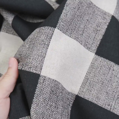 Black Buffalo Check Fabric
