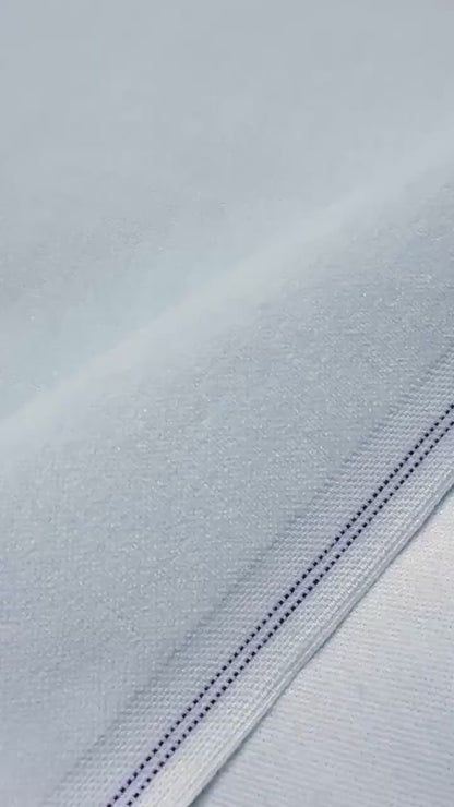 Pale Blue Cotton Velvet Fabric by the Yard- Soft Upholstery Textile