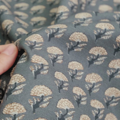 Small Blue Floral Cotton Fabric – Ditsy Print Fabric by the Yard