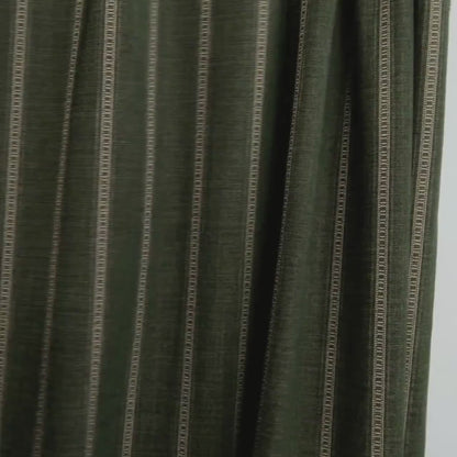 Green Stripe Upholstery Fabric by the Yard