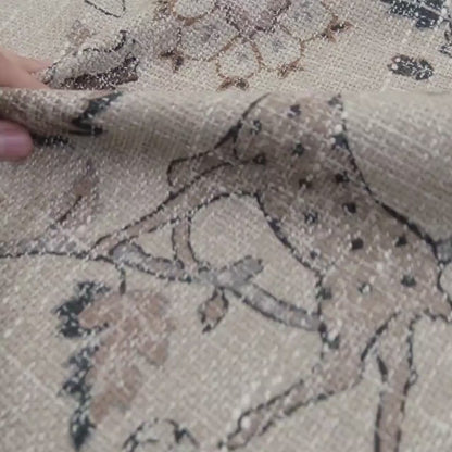 Safari Floral Print by the Yard Designer Chenille Upholstery